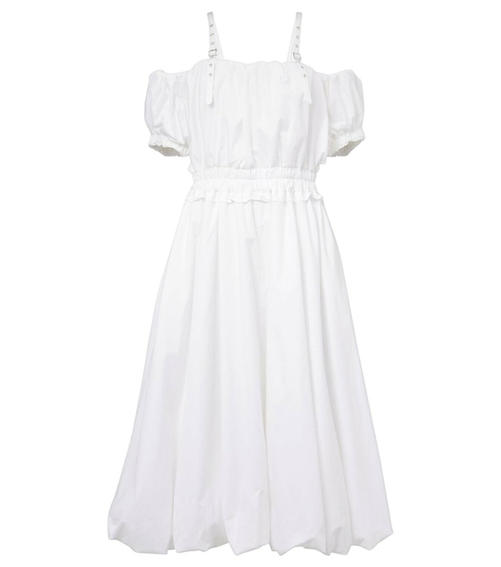 Photo: Noir Kei Ninomiya Off-shoulder cotton poplin midi dress
