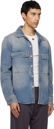 Courrèges Blue Workwear Denim Shirt