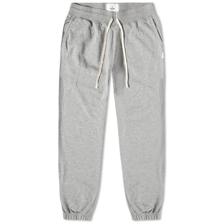 Photo: Reigning Champ Men's Midweight Terry Cuffed Sweat Pant in Heather Grey