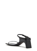 Calvin Klein Tilda 55 Grained Leather Mules Black