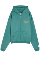 Gallery Dept. Hooded Cotton Sweatshirt Teal