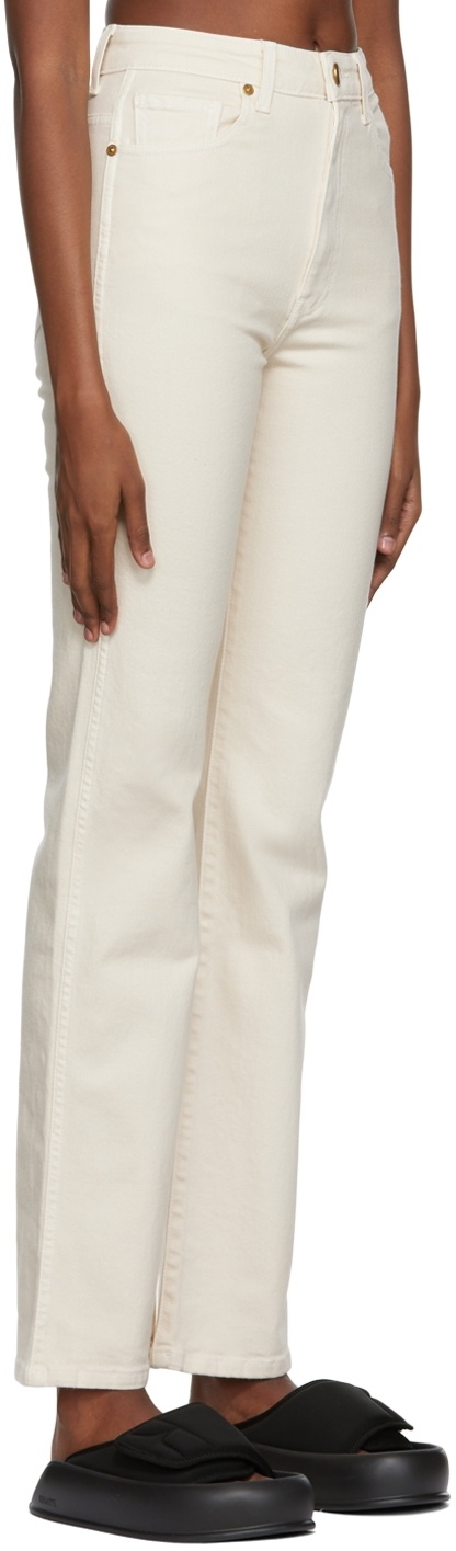 KHAITE Off-White 'The Danielle' Jeans