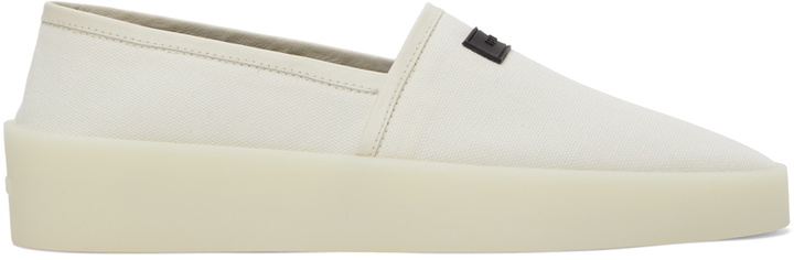 Photo: Fear of God White Canvas Espadrille Sneakers