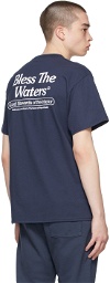 Museum of Peace & Quiet Navy 'Bless The Waters' T-Shirt