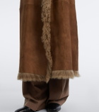 Ralph Lauren Collection Justyn reversible suede and shearling coat