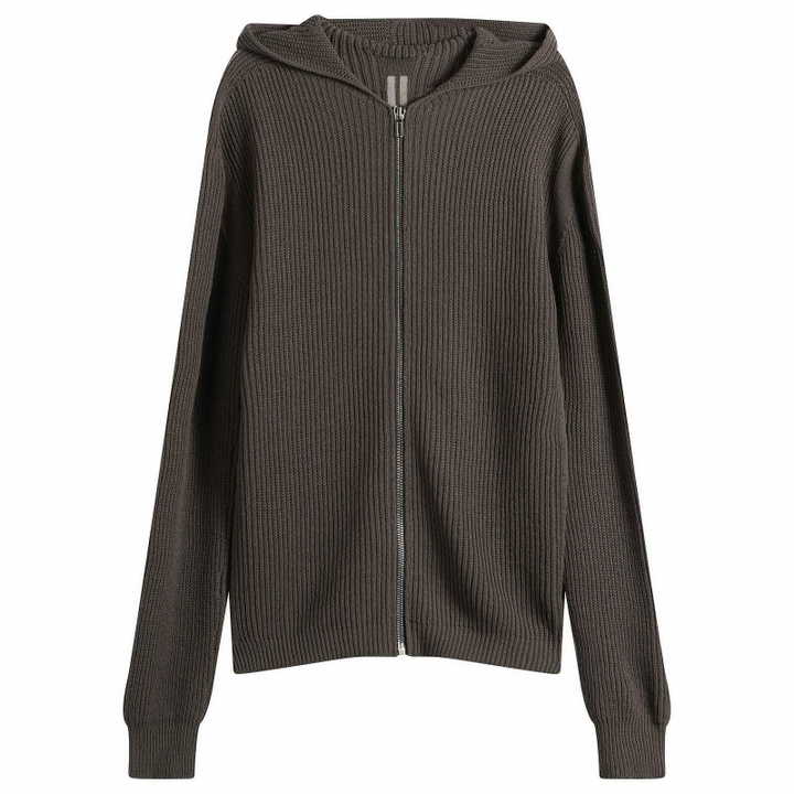 Photo: Rick Owens Men's Zipped Hoodie in Drk Dust