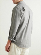 Hartford - Paul Cotton-Flannel Shirt - Gray