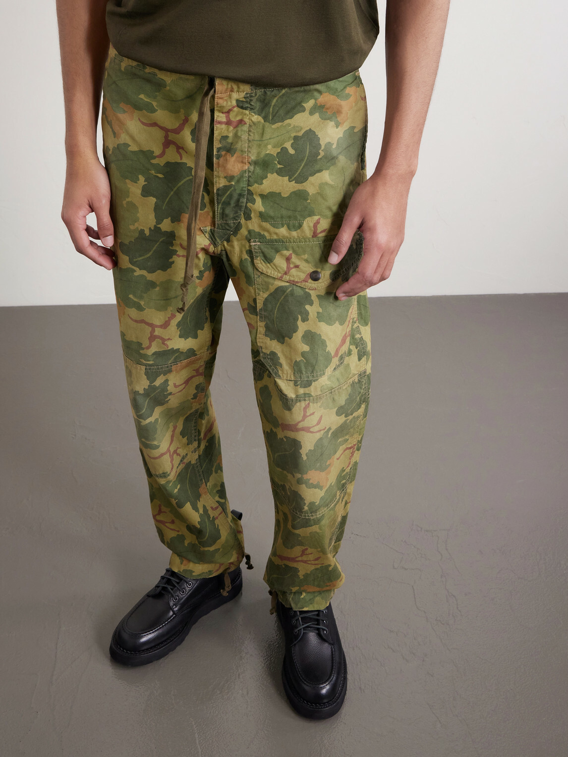 RRL - Straight-Leg Camouflage-Print Cotton Cargo Trousers - Green