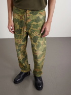 RRL - Straight-Leg Camouflage-Print Cotton Cargo Trousers - Green