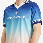 Casablanca Men's Football Shirt in Blue Gradient