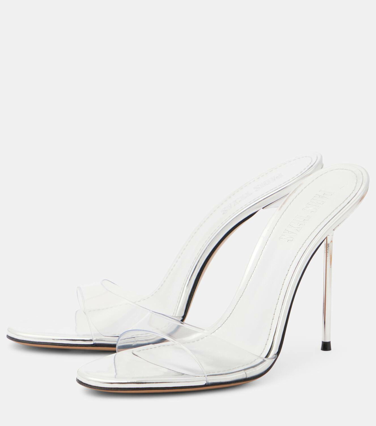 Paris Texas Lidia 105 PVC and leather mules