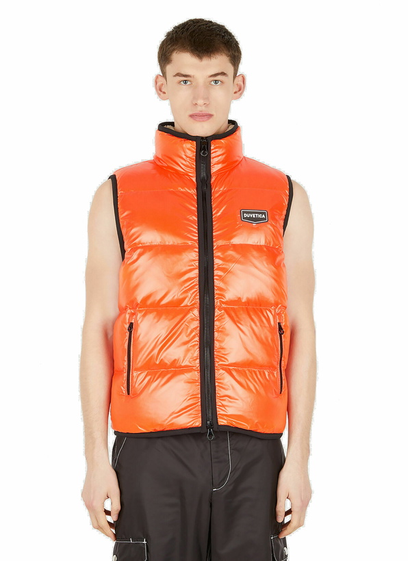 Photo: Algorab Reversible Sleeveless Jacket in Orange