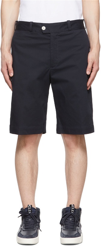 Photo: Moncler Navy Cotton Shorts