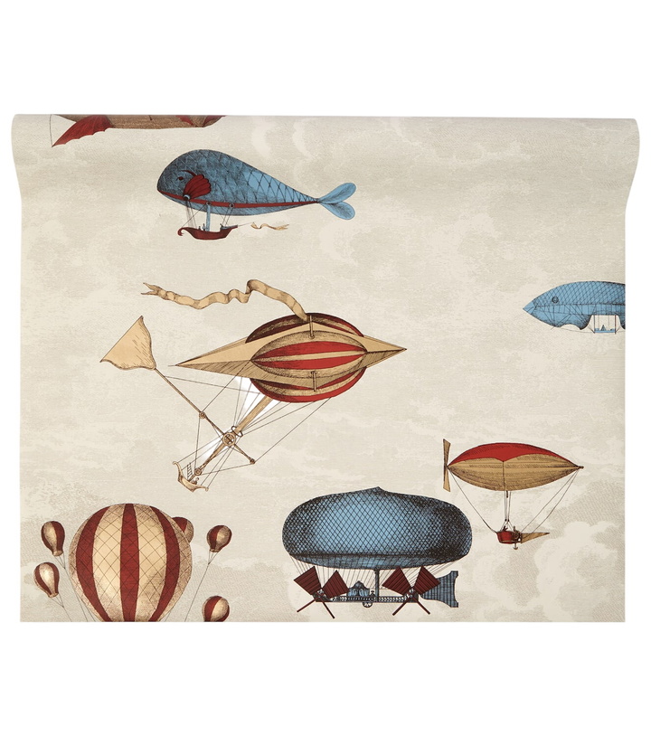 Photo: Fornasetti x Cole & Son Macchine Volanti wallpaper