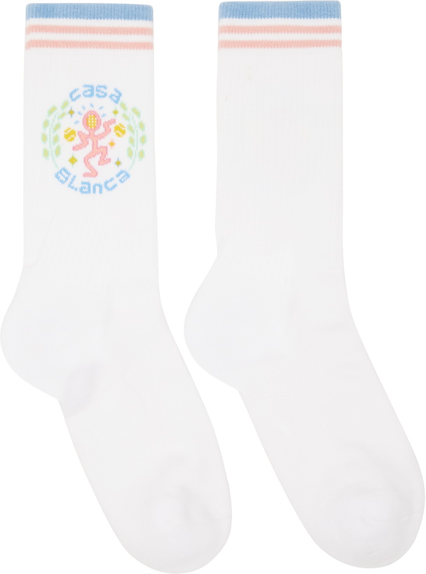 Photo: Casablanca White Dance Joy Socks
