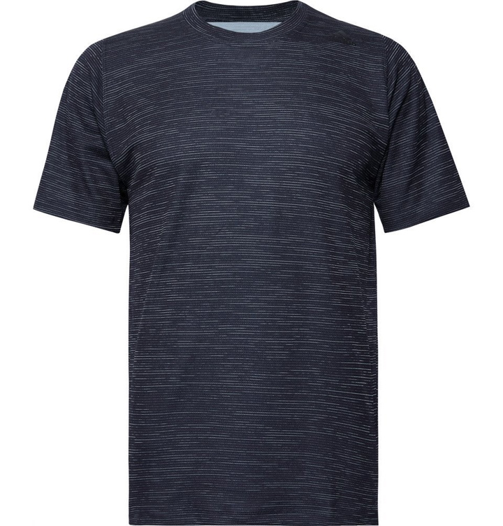 Photo: Adidas Sport - FreeLift Tech Space-Dyed Climalite T-Shirt - Midnight blue