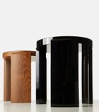 Louise Roe Spina lacquered beech stool
