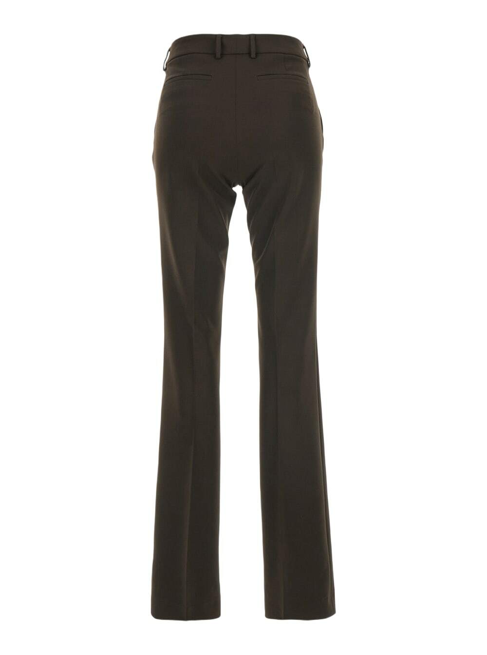 PT Torino Brown Pants With Belt Loops And Flared Leg In Tech Fabric Woman