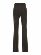 PT Torino Brown Pants With Belt Loops And Flared Leg In Tech Fabric Woman