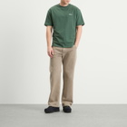 Palmes Men's Logo Stitch T-Shirt in Dark Green