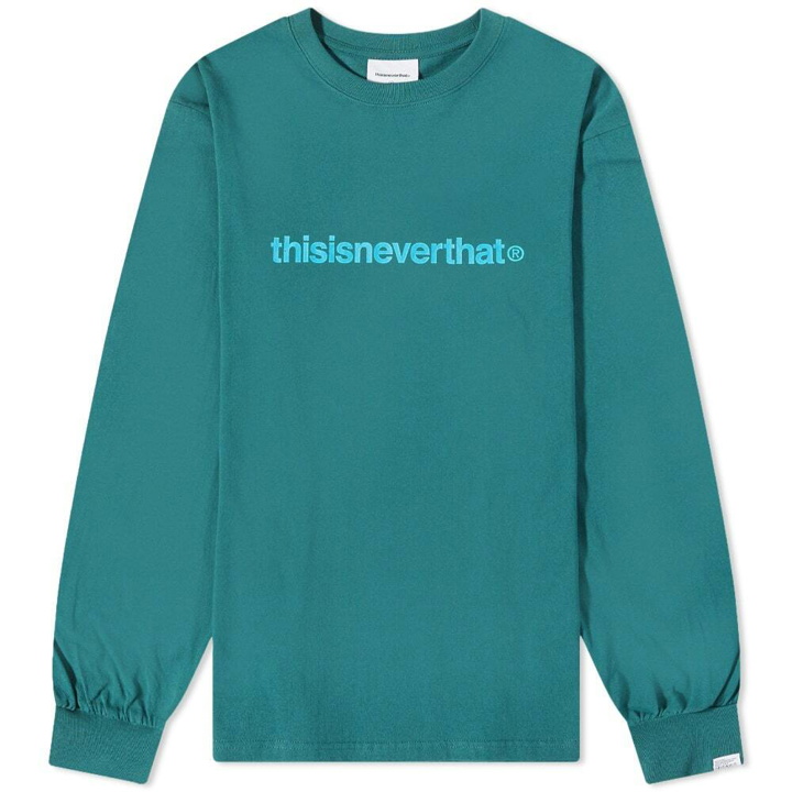 Photo: thisisneverthat Men's Long Sleeve T-Logo T-Shirt in Forest