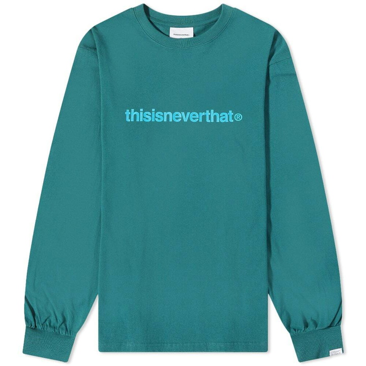 Photo: thisisneverthat Men's Long Sleeve T-Logo T-Shirt in Forest