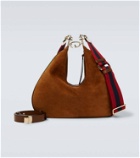 Gucci Attache Large suede shoulder bag