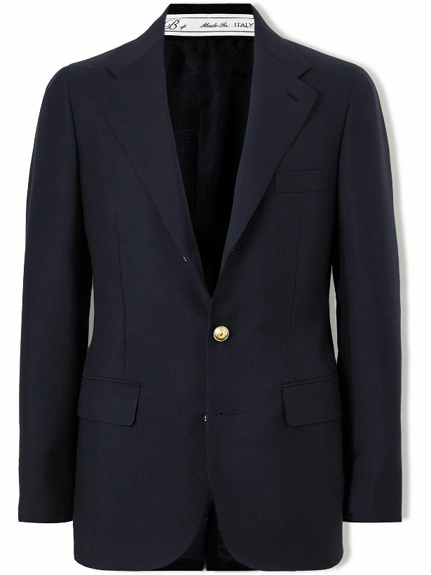 Photo: UMIT BENAN B - Jacques Marie Mage Wool and Mohair-Blend Blazer - Blue