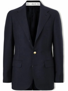 UMIT BENAN B - Jacques Marie Mage Wool and Mohair-Blend Blazer - Blue