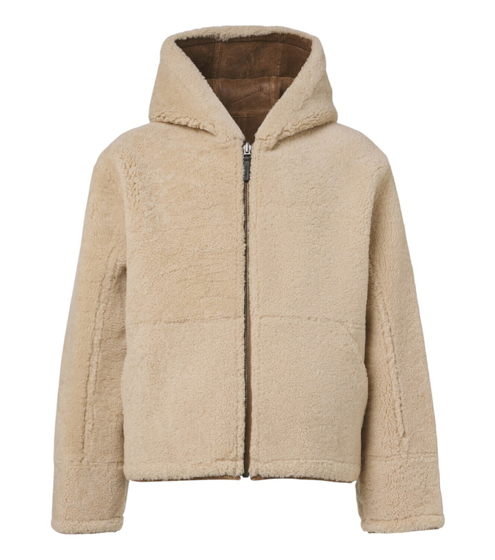 Photo: Yves Salomon Reversible shearling and leather jacket