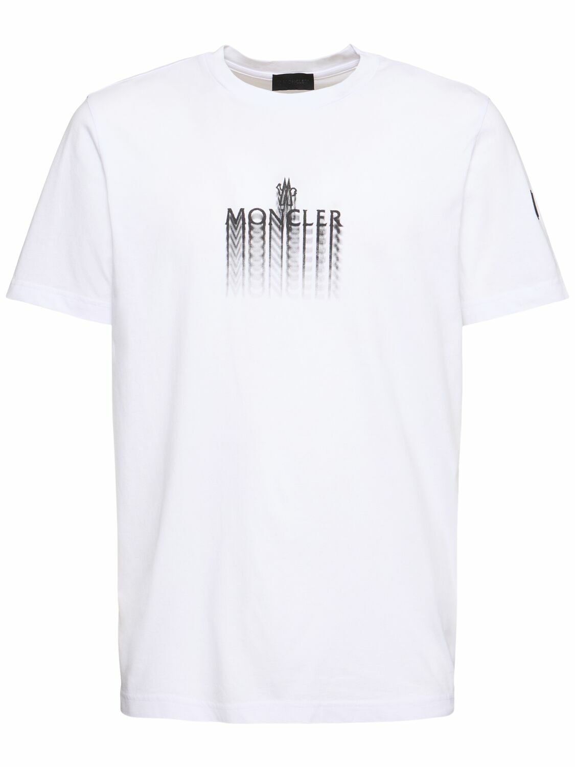 【関税＆送料込み】Moncler Cotton T-Shirt Logo Moncler Cotton Double Logo T-Shirt | Harrods HK