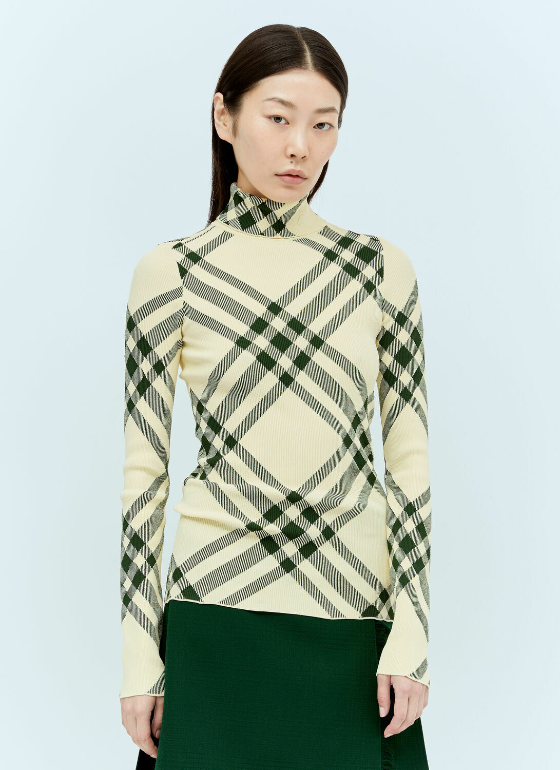 Burberry Ribbed Check Sweater