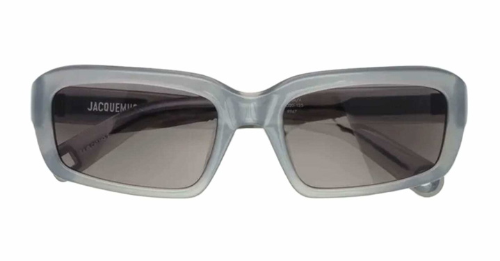 Photo: Jacquemus Marino - Metallin Grey / Grey Lens Sunglasses