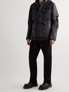 Sacai - ACRONYM Webbing-Trimmed Shell Hooded Jacket - Black