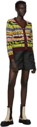 GANNI Off-White Leather Mid-Calf Boots
