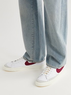 NIKE - Blazer Low '77 Suede-Trimmed Leather Sneakers - White