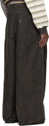 Song for the Mute Black Super Baggy Trousers