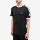 Adidas Men's 3 Stripe T-Shirt in Black
