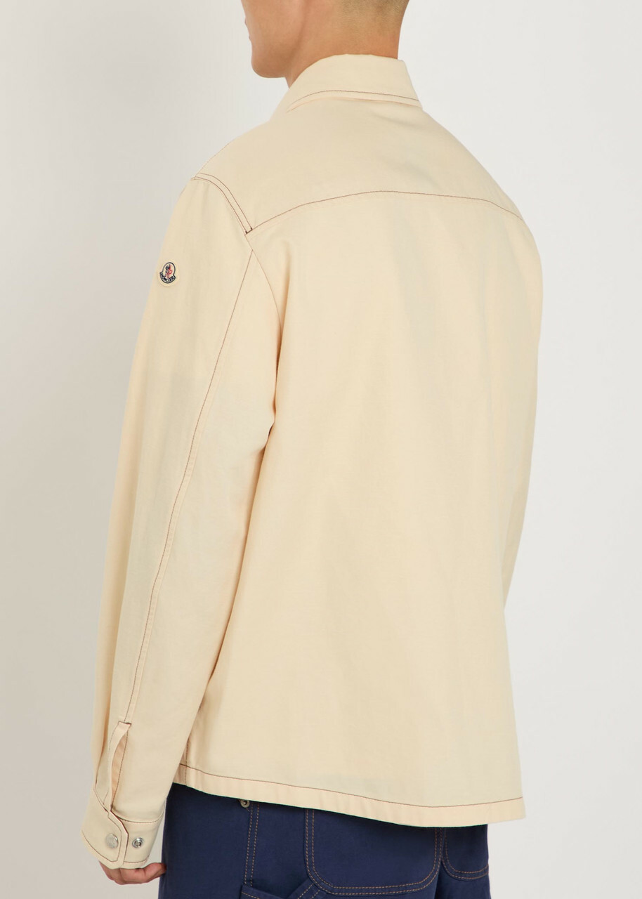 Moncler Watagua Cotton and Linen-blend Overshirt Ecru