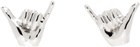 Y/Project Silver Mini Shaka Earrings
