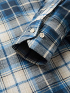Peter Millar - Button-Down Collar Checked Cotton-Flannel Shirt - Blue