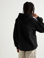 DIME - DJCO Logo-Embroidered Cotton-Jersey Hoodie - Black