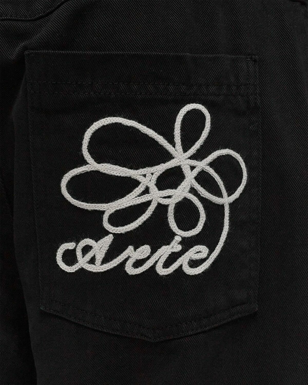 Arte Antwerp Arte Round Pocket Embroidery Jeans Black Jeans
