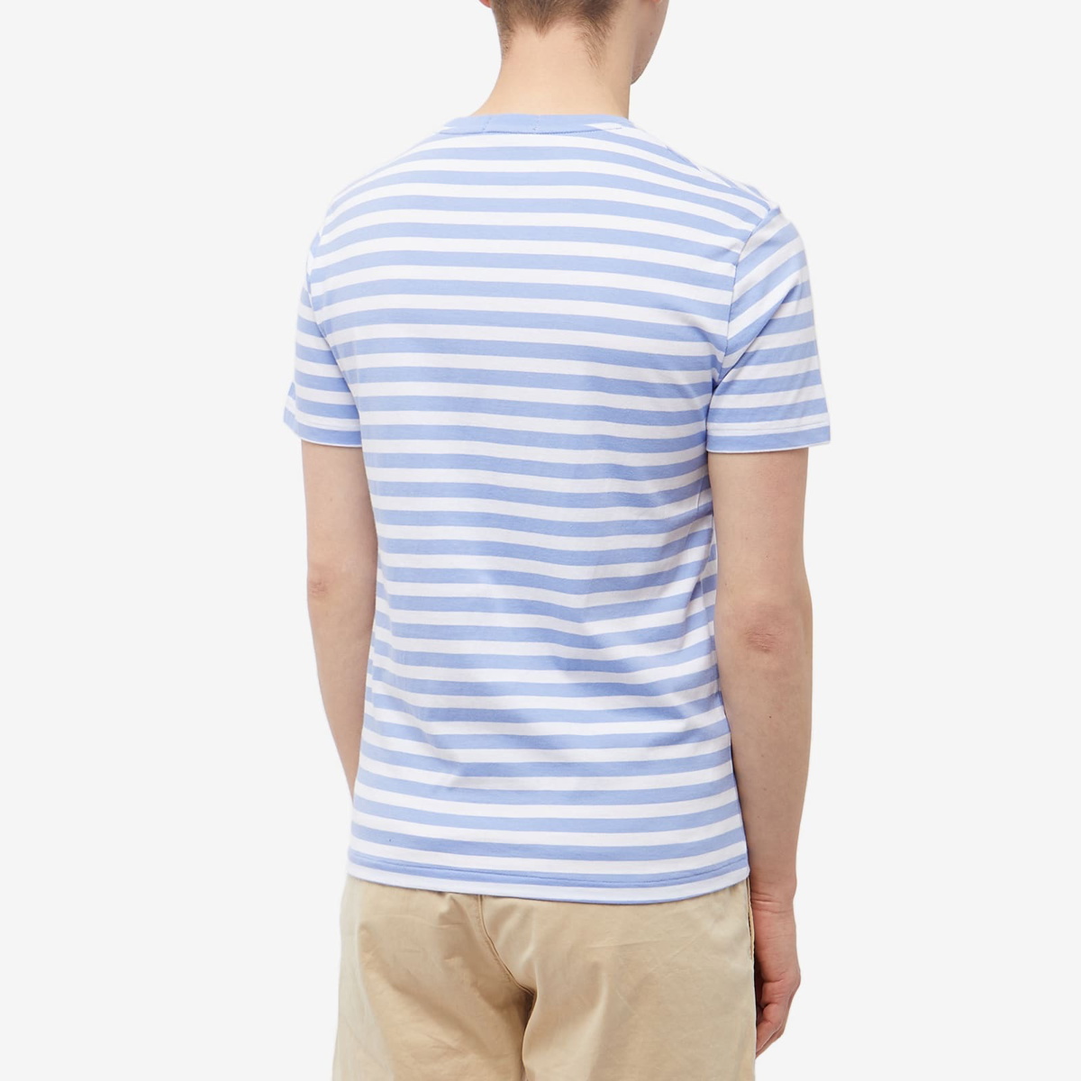 Polo Ralph Lauren Men's Funstripe T-Shirt in Lafayette Blue/White