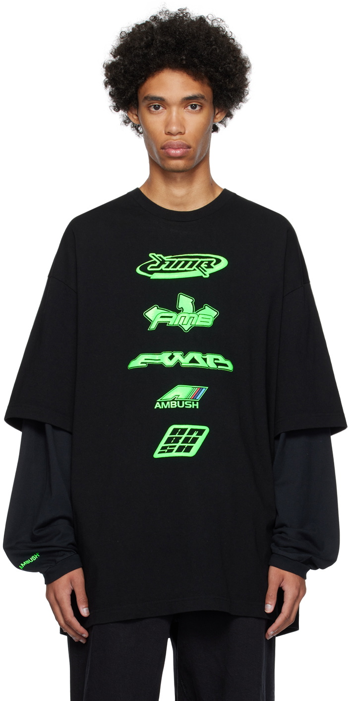 トップス - AMBUSH , see-through shirts Super Slim Long Sleeve in Dark Lights Print – SVRN