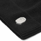 A Bathing Ape Men's One Point Knitted Beanie Hat in Black 