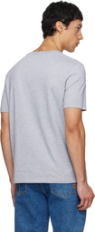 Balmain Gray Printed Cotton T-shirt