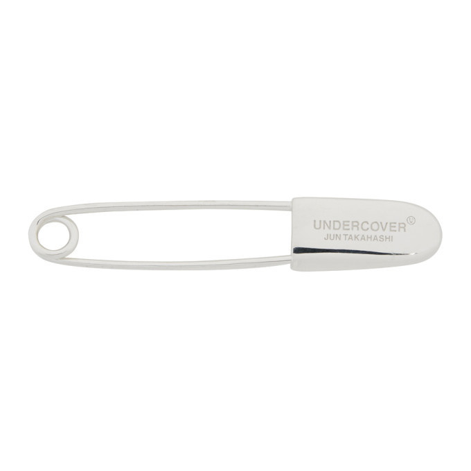 小物 UNDERCOVER 25AW decorative safety pin Undercover Silver Logo Safety Pin Undercover