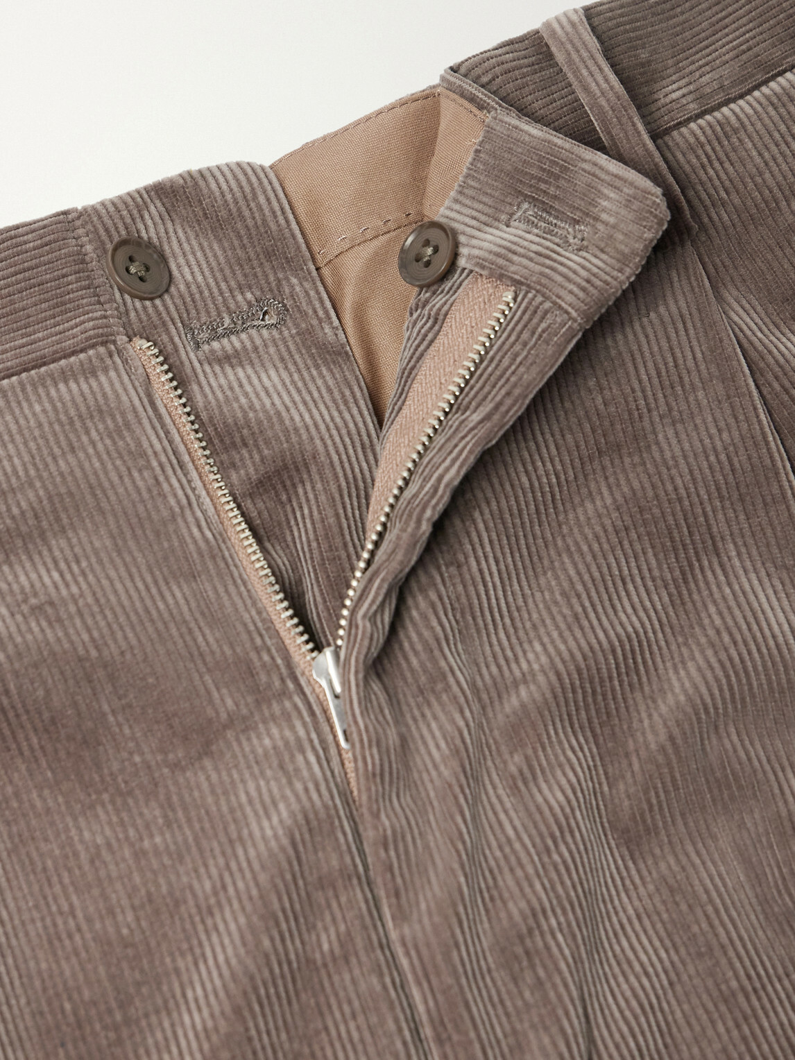 Kaptain Sunshine - Straight-Leg Cotton-Corduroy Trousers - Brown