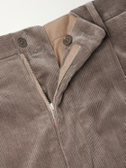 Kaptain Sunshine - Straight-Leg Cotton-Corduroy Trousers - Brown